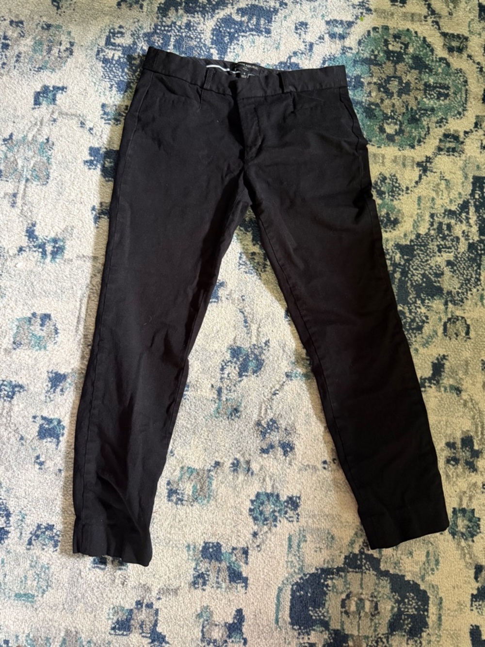 Women’s Banana Republic ‘Sloan’ Black Slim Pants size 4 rayon-cotton blend